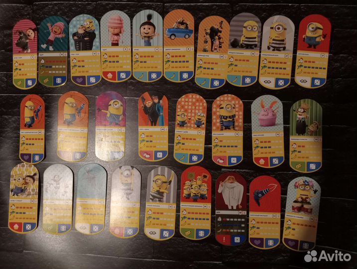 Карточки Миньоны из Магнита