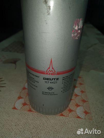 Фильтр топливный deutz 117 4421