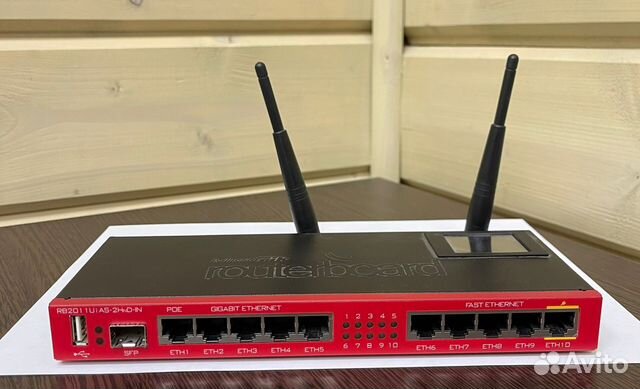 Роутер Mikrotik RB2011UiAS-2HnD-IN купить в Москве | Электроника | Авито
