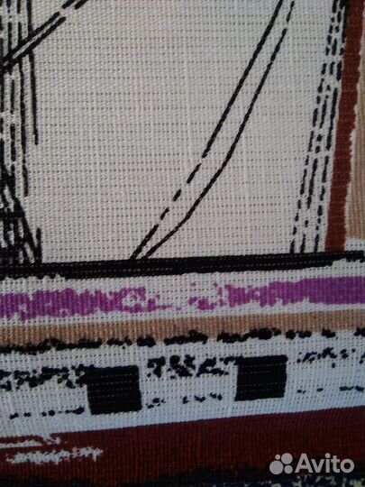 Кухонные полотенца СССР, новые,100 лен, ёлки,море