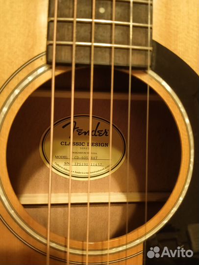 Акустическая гитара Fender CD 60S