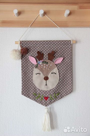 Декор на стену для детской в сканди стиле