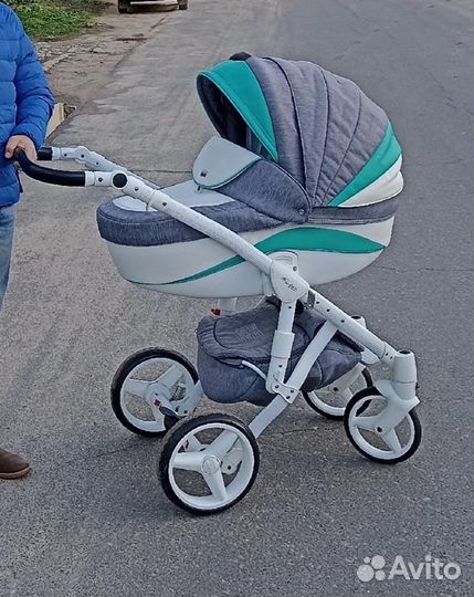 Коляска adamex 3 в 1 бу