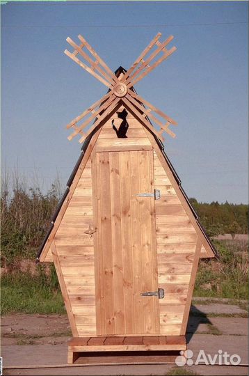 Дачный туалет деревянный В434