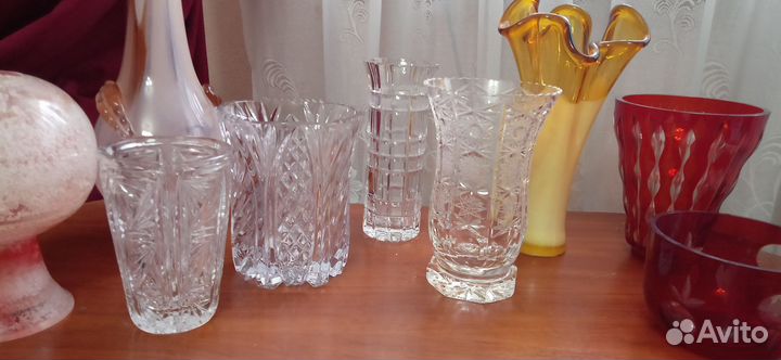 Хрусталь.Вазы,салатницы,пепельницы.Ссср