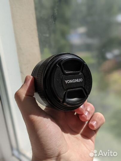 Объектив yongnuo 50mm f1 8 nikon AF