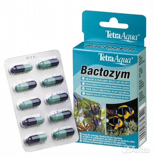 Tetra Bactozym - 10капсул Средство для биоактиваци