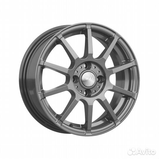 Литые диски 6x15 5x100 57.1 ET38 скад Акита графит