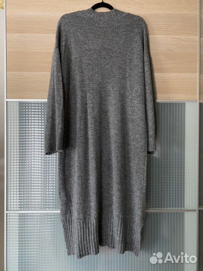 Серое трикотажное платье Amber&Vanilla Италия 48