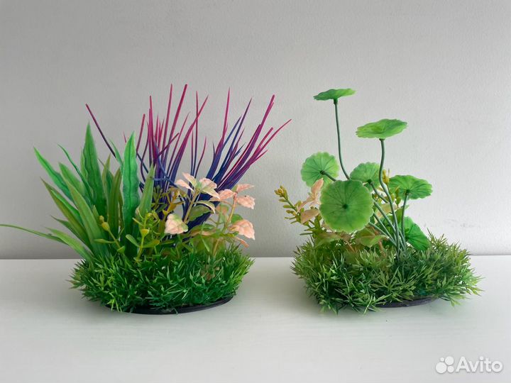 Декор для аквариума искусственные растения