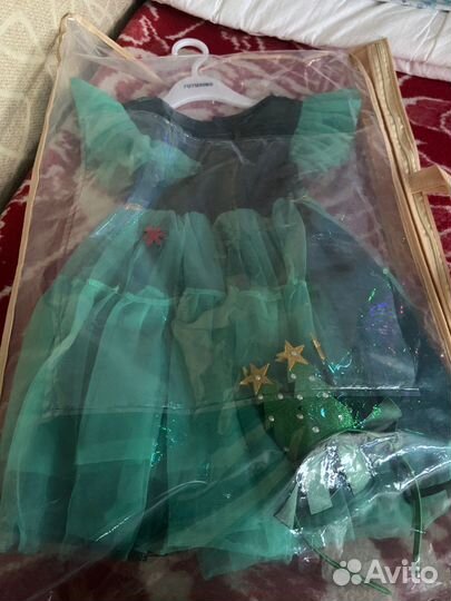 Новогодний костюм для девочки 104 Ёлочка