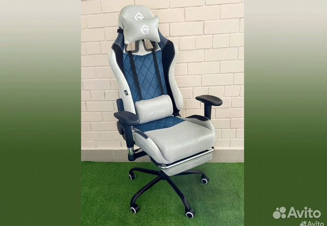 Компьютерное кресло. Геймерское кресло тканевое