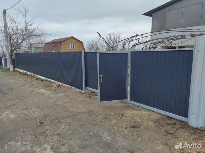 Забор из профнастила