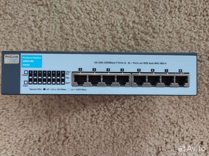 Гигабитный коммутатор HP ProCurve Switch 1800-8G