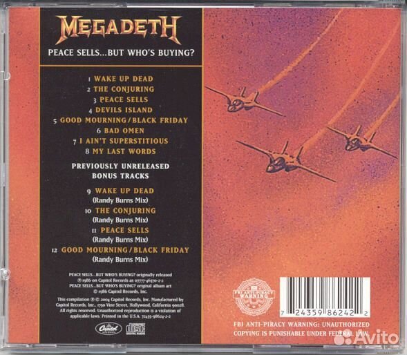 Megadeth - Peace Sells. But Who's Buying (CD)