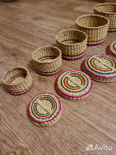 Плетеная посуда новая