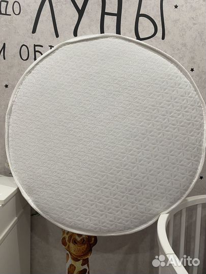 Матрас детский на круглую кроватку новый