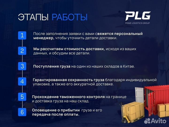 Карго доставка товаров из Китая - PLG