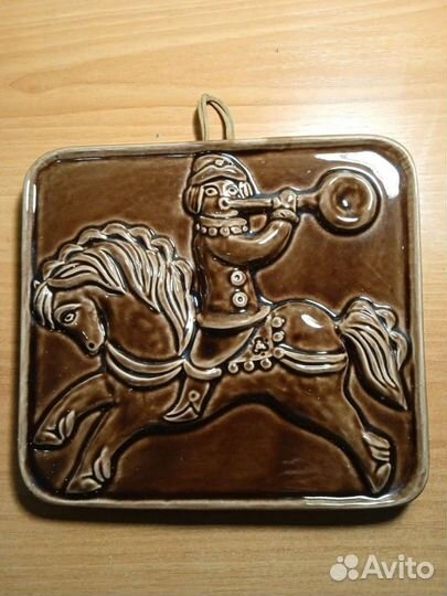 Панно из керамики винтаж СССР