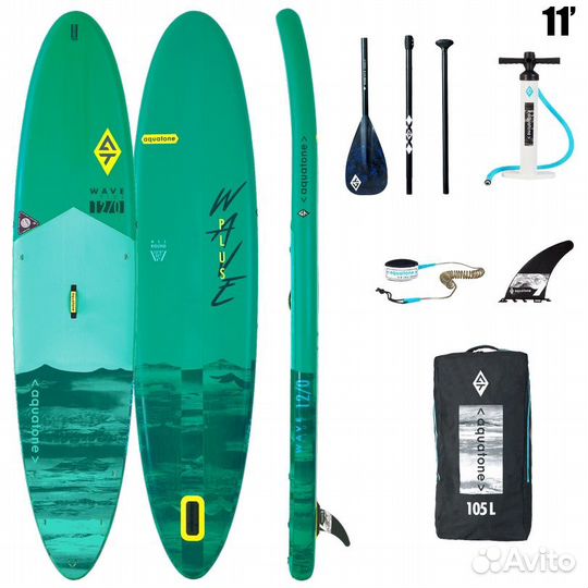 Сапборд aquatone lime plus ALL-round SUP 12'0