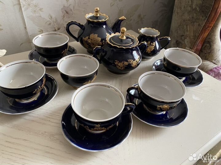 Сервиз чайный Довбыш на 6 персон нет 1 блюдца