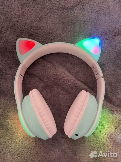 Беспроводные наушники с кошачьими ушками