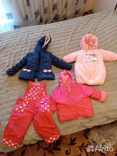 Вещи и обувь пакетом 68-86 для девочки
