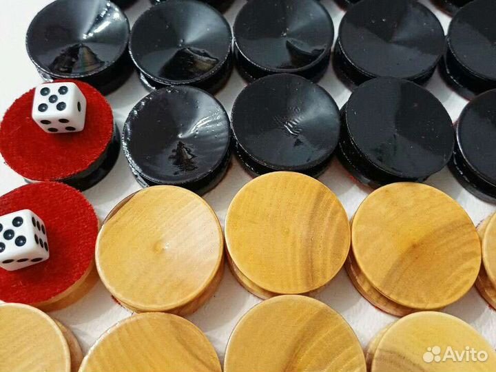 Фишки для нард Ясень 2,9 см. ручной работы