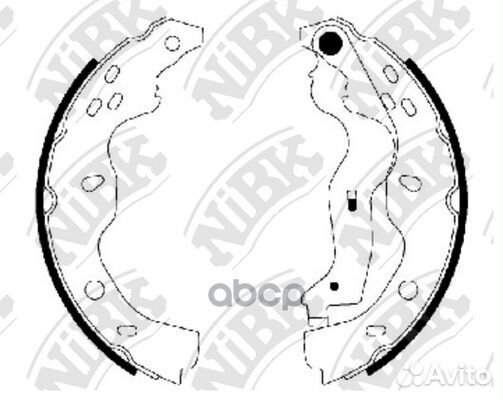 Колодки торм.бар.suzuki SX4 06- (220x36) FN0634