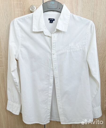 Рубашка мужская белая, р-р 138-143