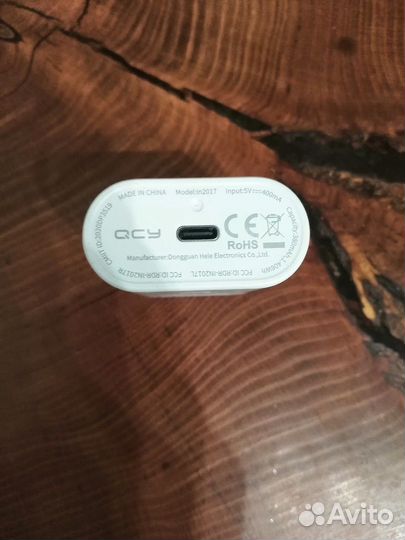 Наушники беспроводные TWS QCY T7 белый