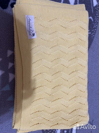 Плед детский вязаный