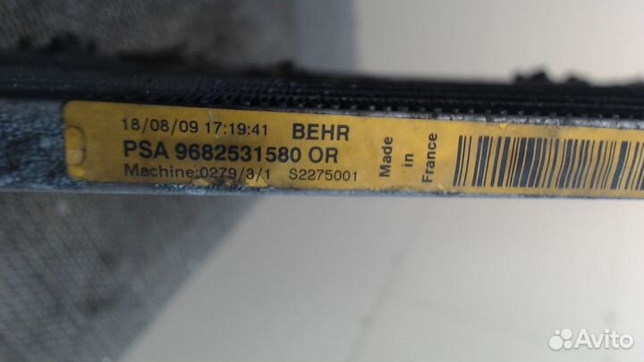 Радиатор кондиционера Citroen C4, 2010