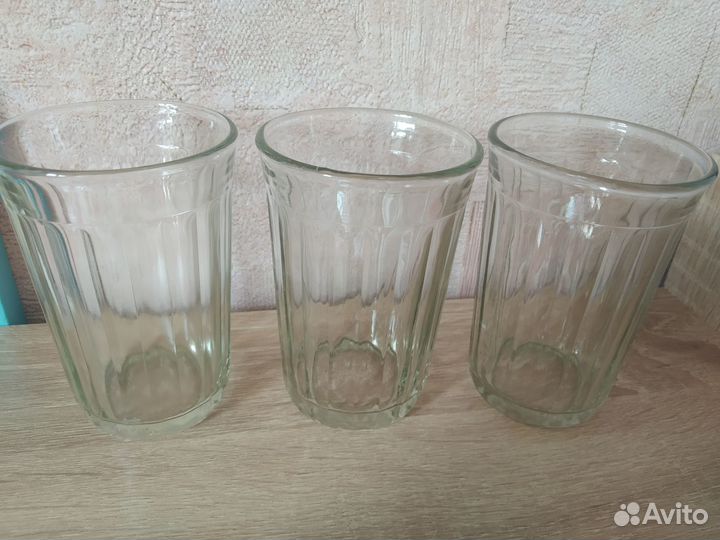 Стакан гранённый СССР 3 шт