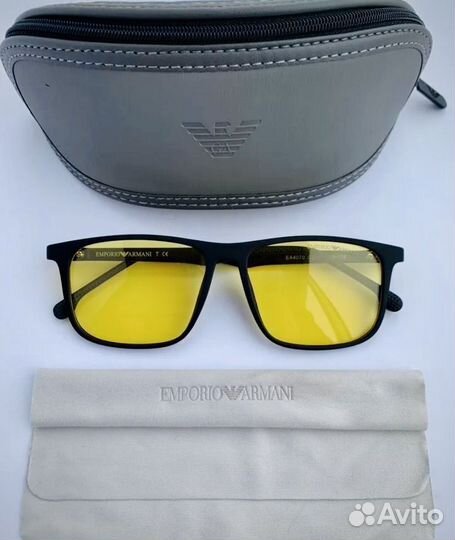 Очки emporio armani желтые поляризационные