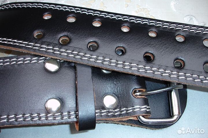 Пояс тяжёлоатлета кожаный - небольшой разм. - S