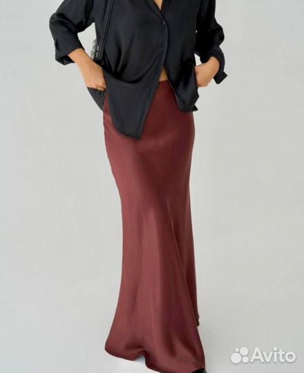 Юбка шелковая