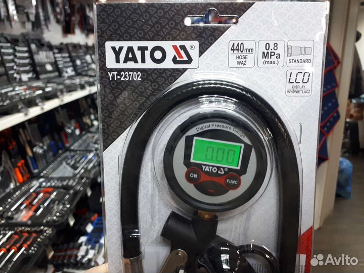 Пистолет подкачки электронный Yato