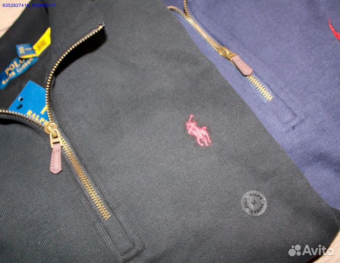 Polo Ralph Lauren джемпер полузамок черный (Арт.21484)