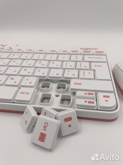 Беспроводная клавиатура и мышь/logitech mk 240