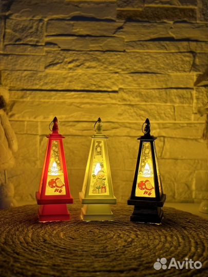 12 шт. Новоодние фонарики от 3 шт