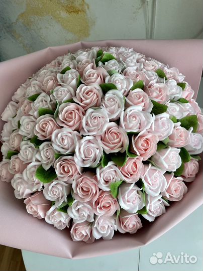 Цветы букеты 101 роза