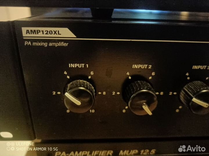 Микшер усилитель AMP120XL. UP1123. MUP 12.5