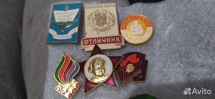 Значки СССР цк влксм, досааф, Октябрятская звезда