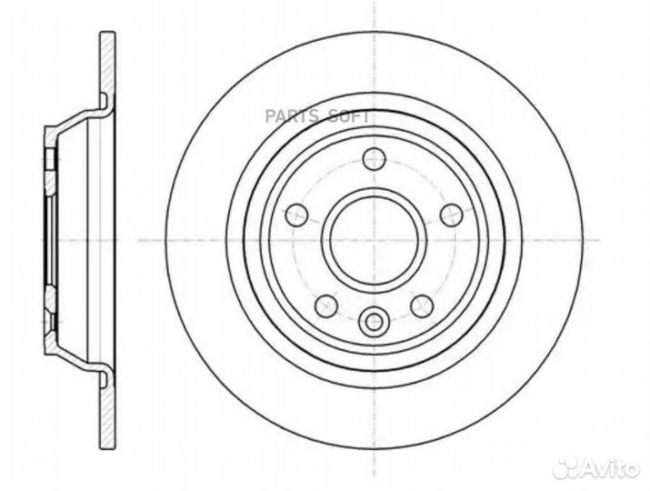 Road house 6116700 Диск торм. Ford Galaxy Mondeo I