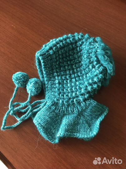 Комплект шапка и носочки на 6-12мес