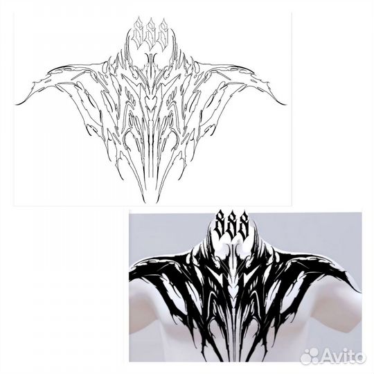 Подготовка эскизов татуировки к печати