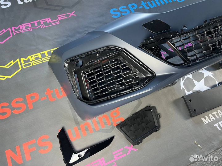 Передний бампер BMW G30 M пакет рестайлинг в сборе