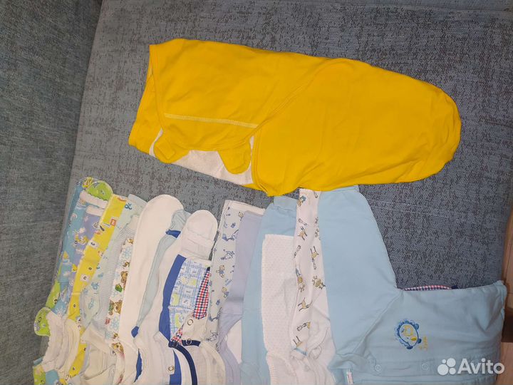 Вещи пакетом на мальчика от 0 до 8 месяцев