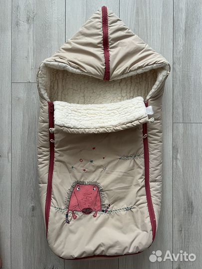 Конверт на овчине в коляску